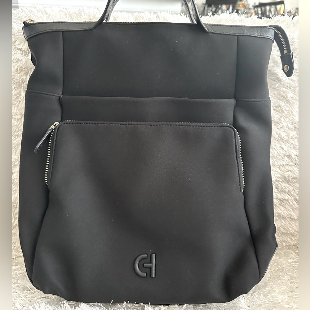 Cole Haan Sleek Black Backpack